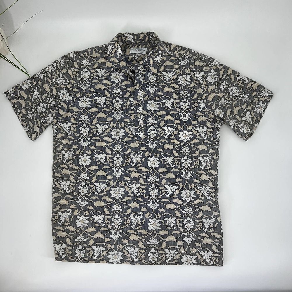 Vintage Tori Richard Hawaiian Aloha Shirt Tropical Floral Mens Large